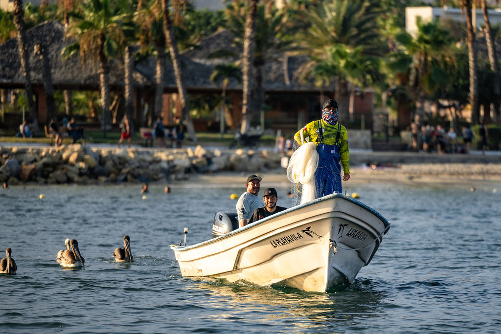 Local fishing crew golden hour San Jose del Cabo
